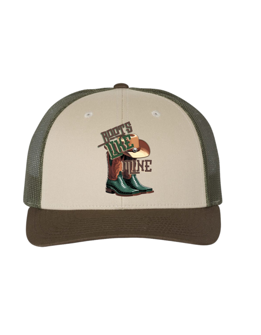 Boots Like Mine Trucker Hat
