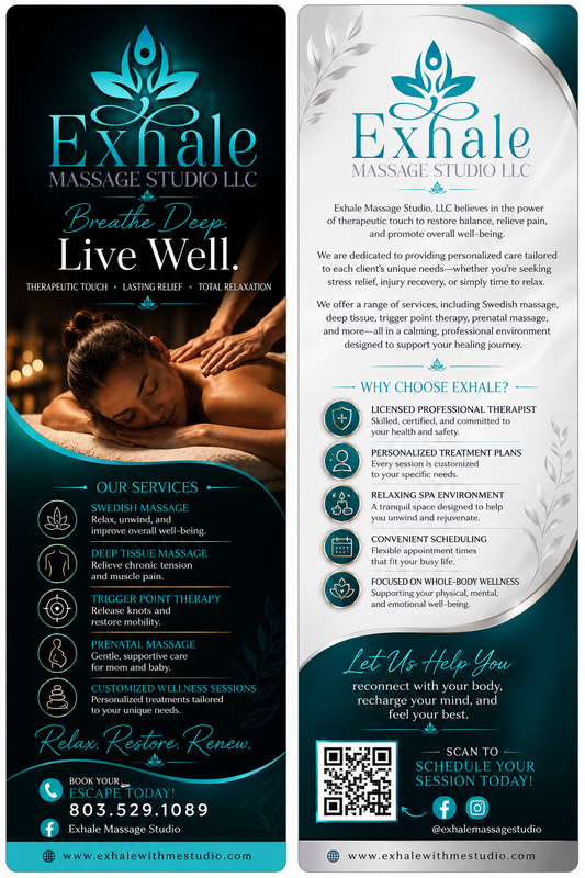 4x9 Custom Rack Cards Double Sided